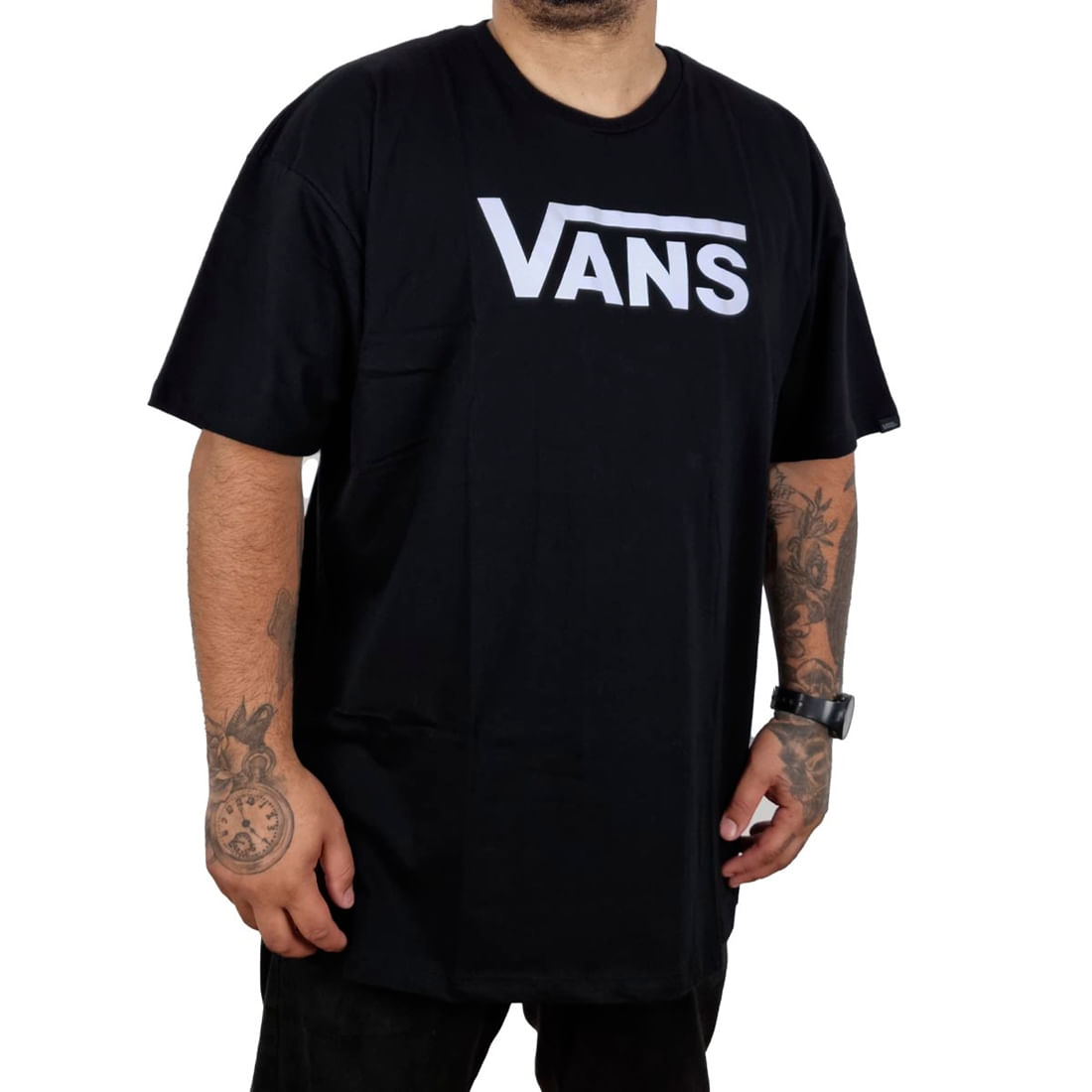 Camiseta vans cheap classic preta