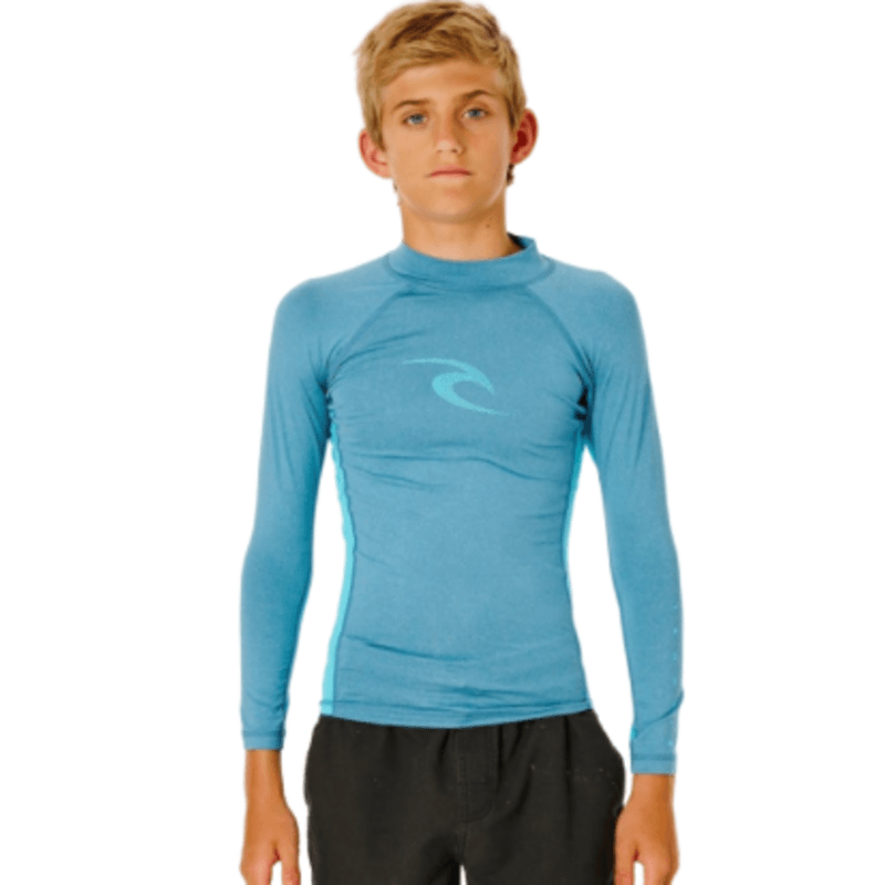 Camiseta-De-Surf-Rip-Curl-Boys-Waves-Blue-Marle