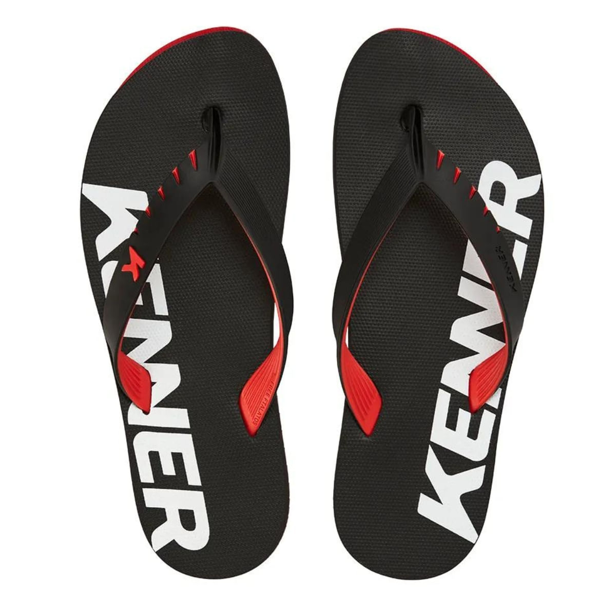 Chinelo Sandália Kenner Red Vermelho e Preto