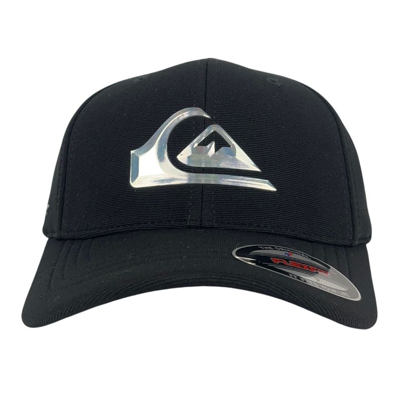 Boné Quiksilver Hologram 3D Logo Preto Boné Quiksilver Hologram 3D Logo Preto