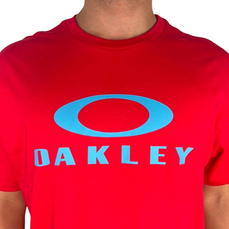 Camiseta Oakley O-Bark SS Tee Hibiscus Red