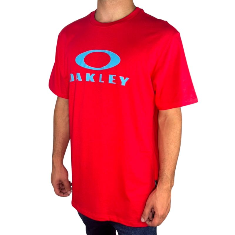 Camiseta Oakley O-Bark SS Tee Hibiscus Red