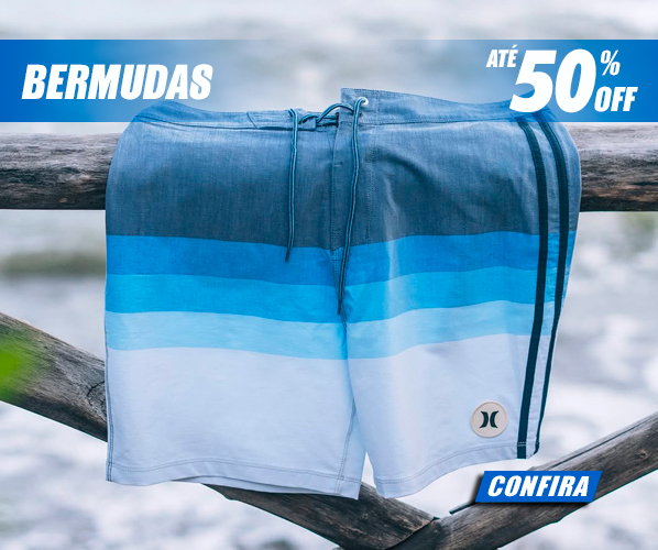 **BERMUDAS ATÉ - 50% OFF** <br> Diversos modelos para você escolher a sua!