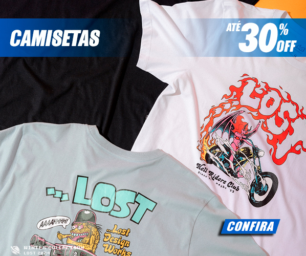 **CAMISETAS ATÉ - 30% OFF** <br> Peças Exclusivas, por tempo limitado!